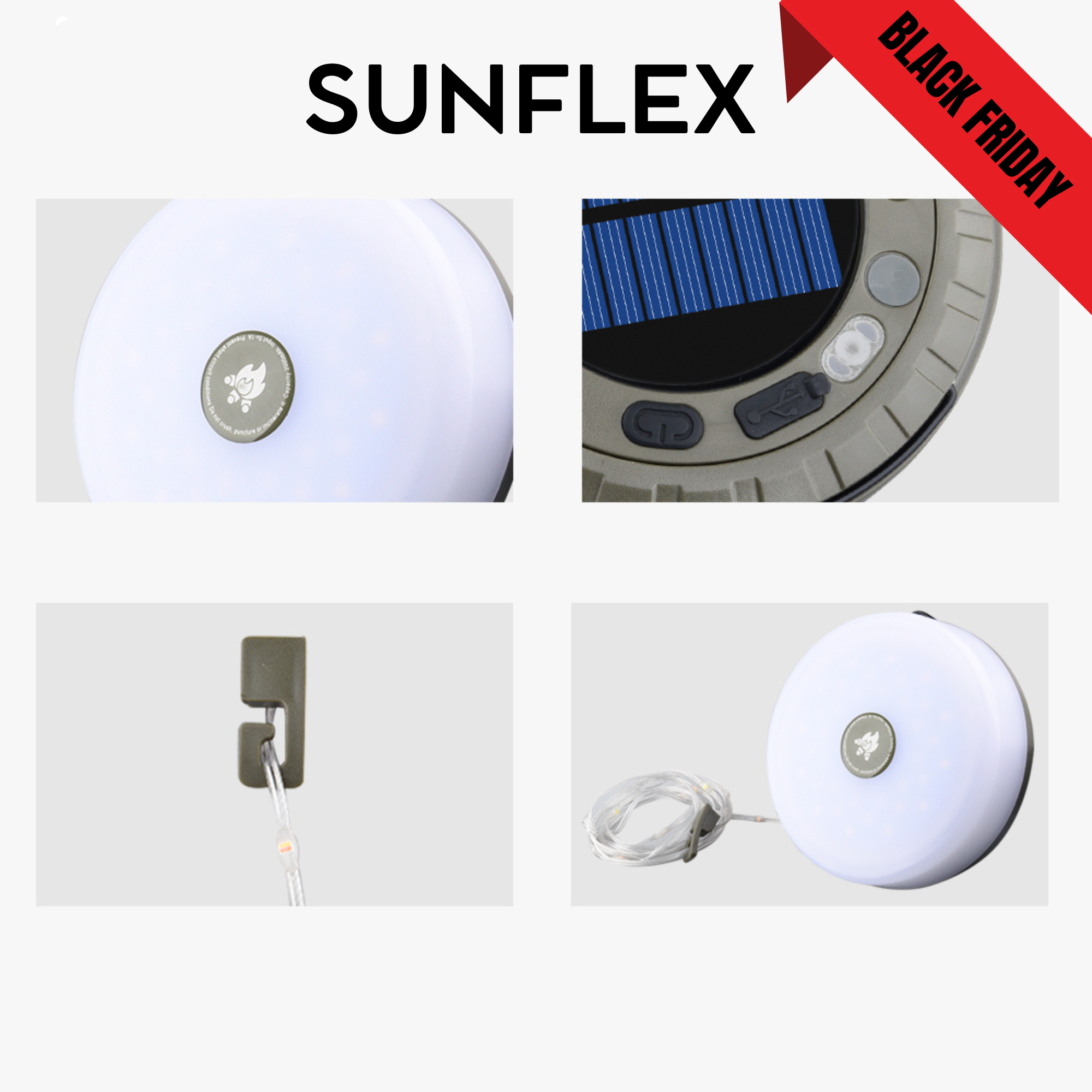SunFlex 4-en-1  Luz de camping